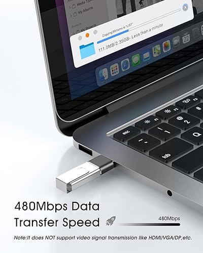 Miniatura 3 de Yoozon Paquete de 3 adaptadores USB a USB C, USB tipo C hembra a USB A macho, convertidor de cable de carga para Apple Watch Ultra iWatch 9, para