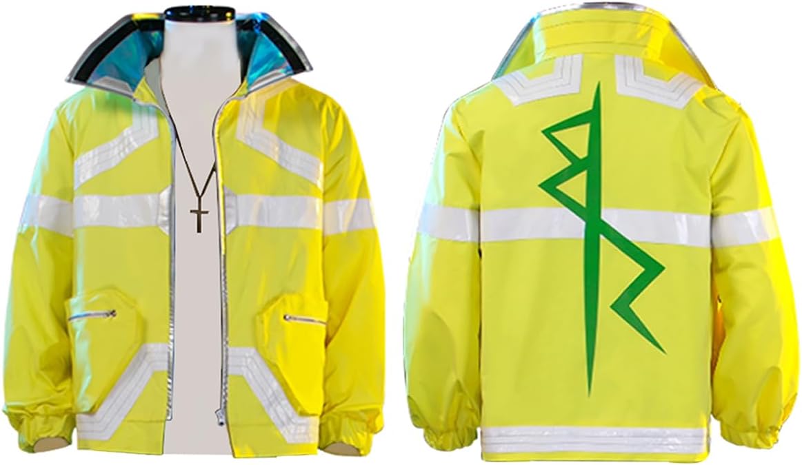 SHIKI Unisex Edgerunner David Martinez Cosplay Costume Men Fashion Anime Cyberpunk Jacket Motorcycle Coat Halloween Outfit