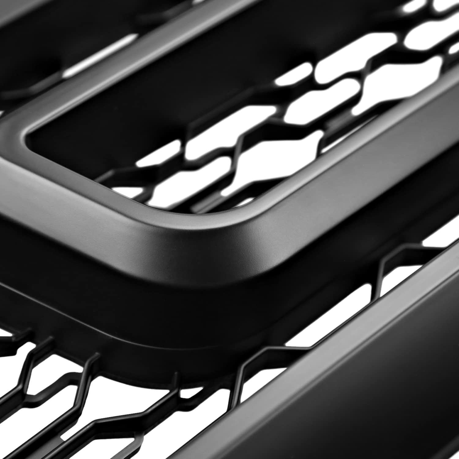 Spec-D Tuning Matte Black Front Bumper Hood Grille w/Amber LED Lights Compatible with 2010-2018 Dodge Ram 2500 3500 Truck