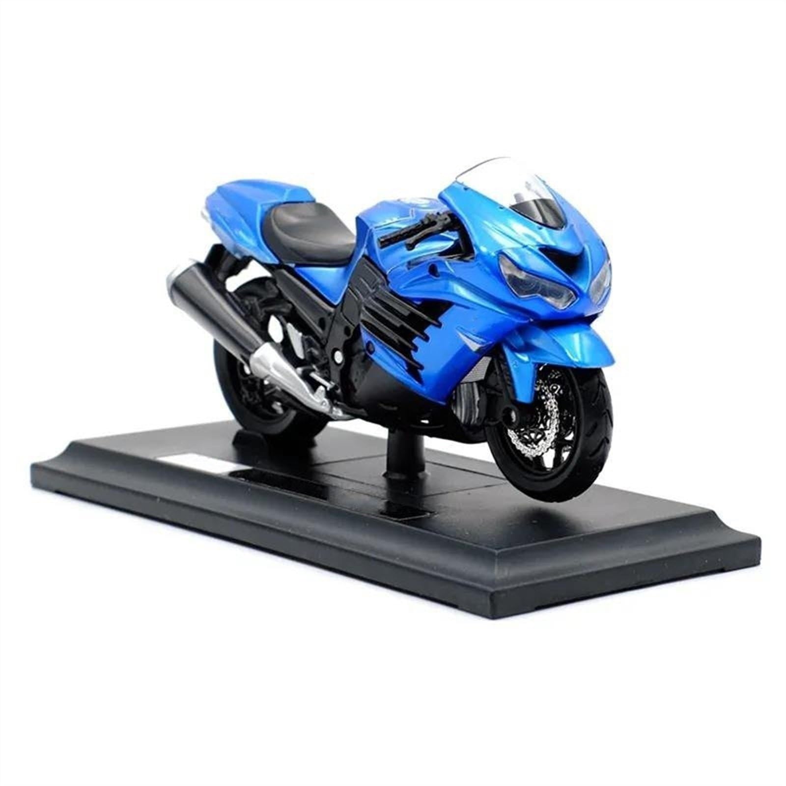 SEYXF Motorbike Toy 1:18 Motorcycle Metal Model Collection Simulation Diecasts Gifts for Kawasaki ZX 14R(Blue)