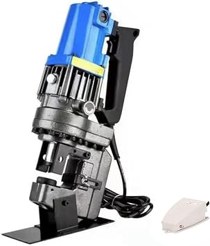 Electric Hydraulic Punch 1300W Metal Hole Puncher, Electric Hydraulic Hole Puncher Hole Punch Tool Channel Steel Punching Machine for Punching in Steel, Iron, Aluminum, Copper