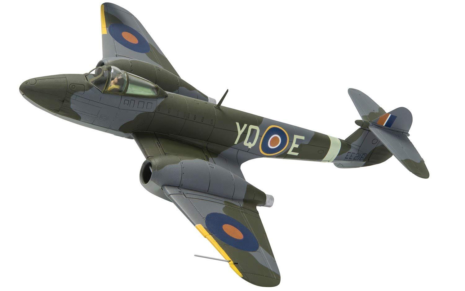 Corgi AA27403 Gloster Meteor F.1 EE216/YQ-E T.D. Dixie Dean RAF No.616 Squadron und Fieseler F-103 V-2,5 cm Doodlebug Modell 4. August 1944