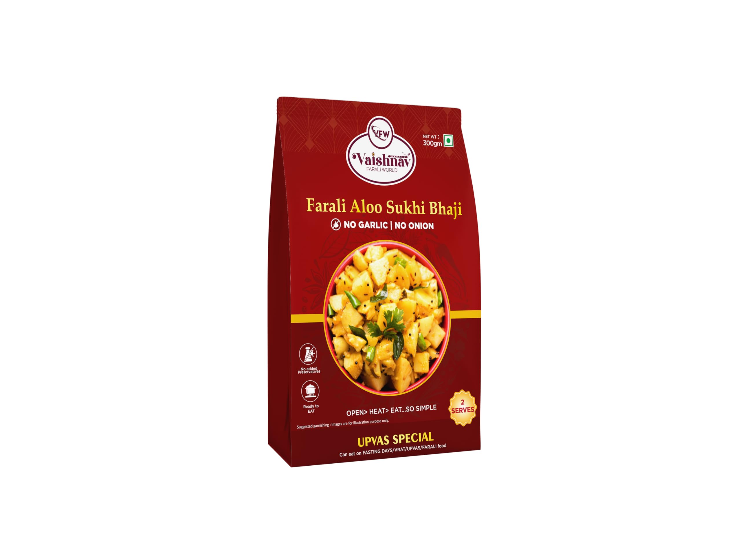 Vaishnav FARALI WORLD-Farali Aloo Sukhi Bhaji-Ready to Eat-Vrat ka khana-Upvas special meal-ready in 2 mins (B0CZLLLF9K) Amazon Price History, Amazon Price Tracker