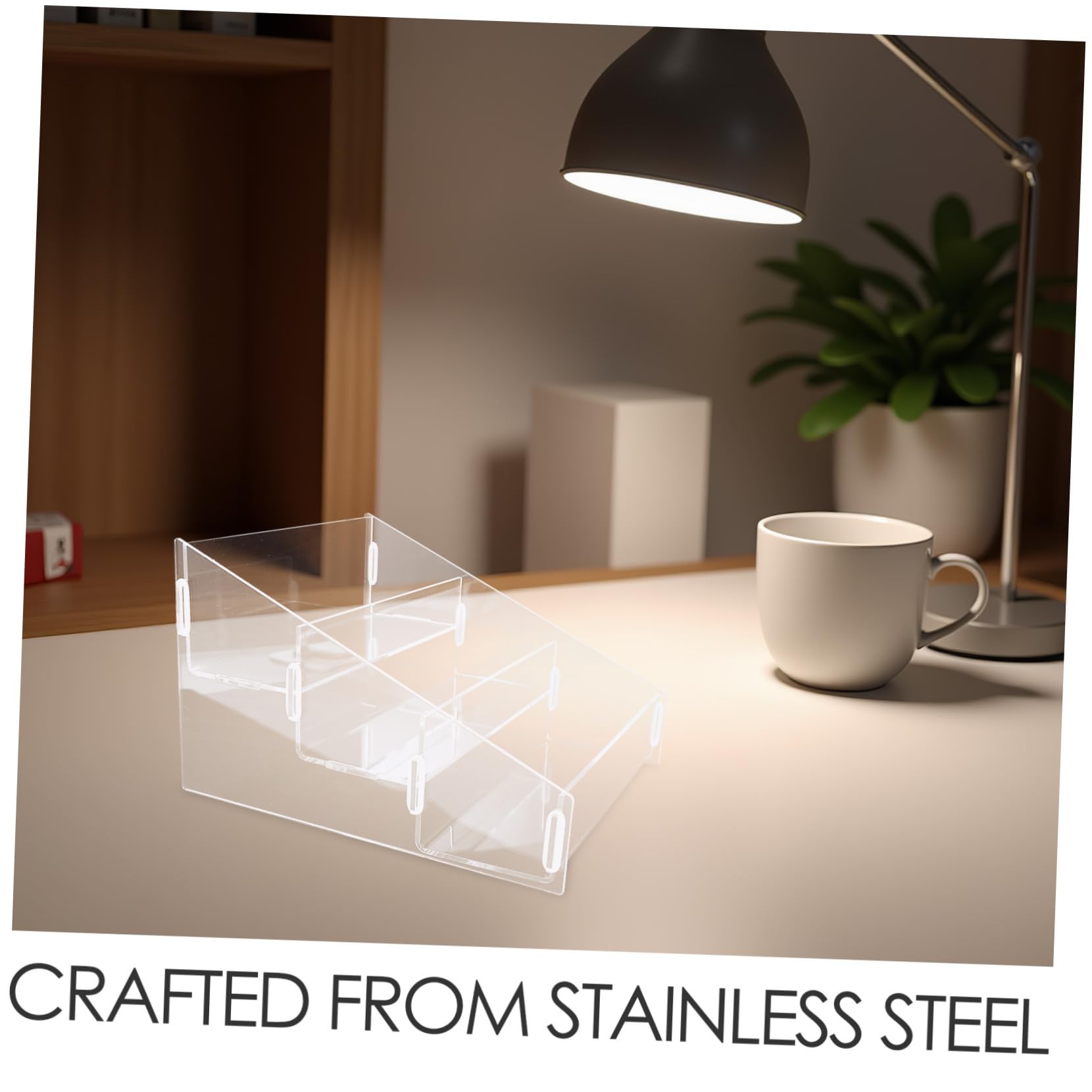 Transparenter Acryl Stufen Displayständer mit 3 Ebenen für Zuhause
