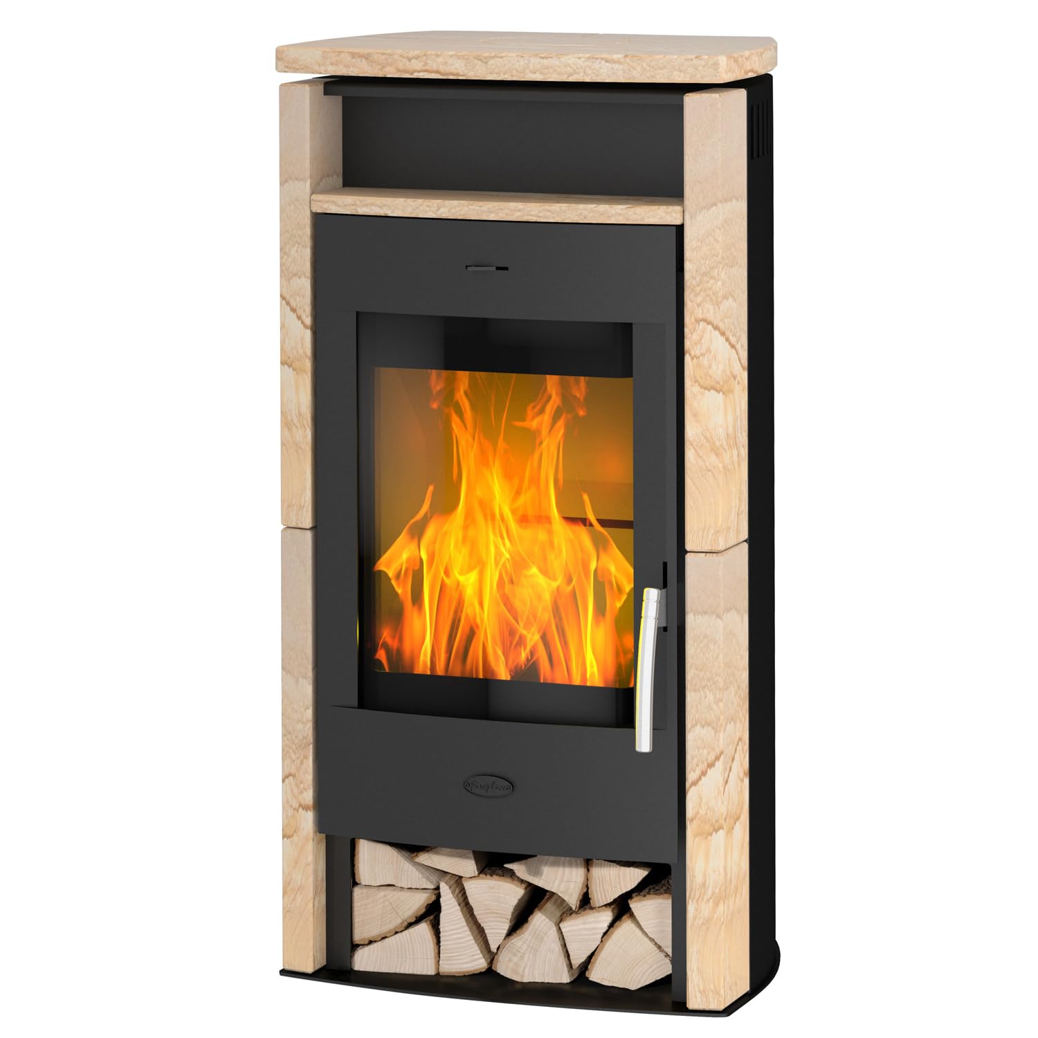 Fireplace Kaminofen Santiago 530mm 367mm 1050mm 111kg