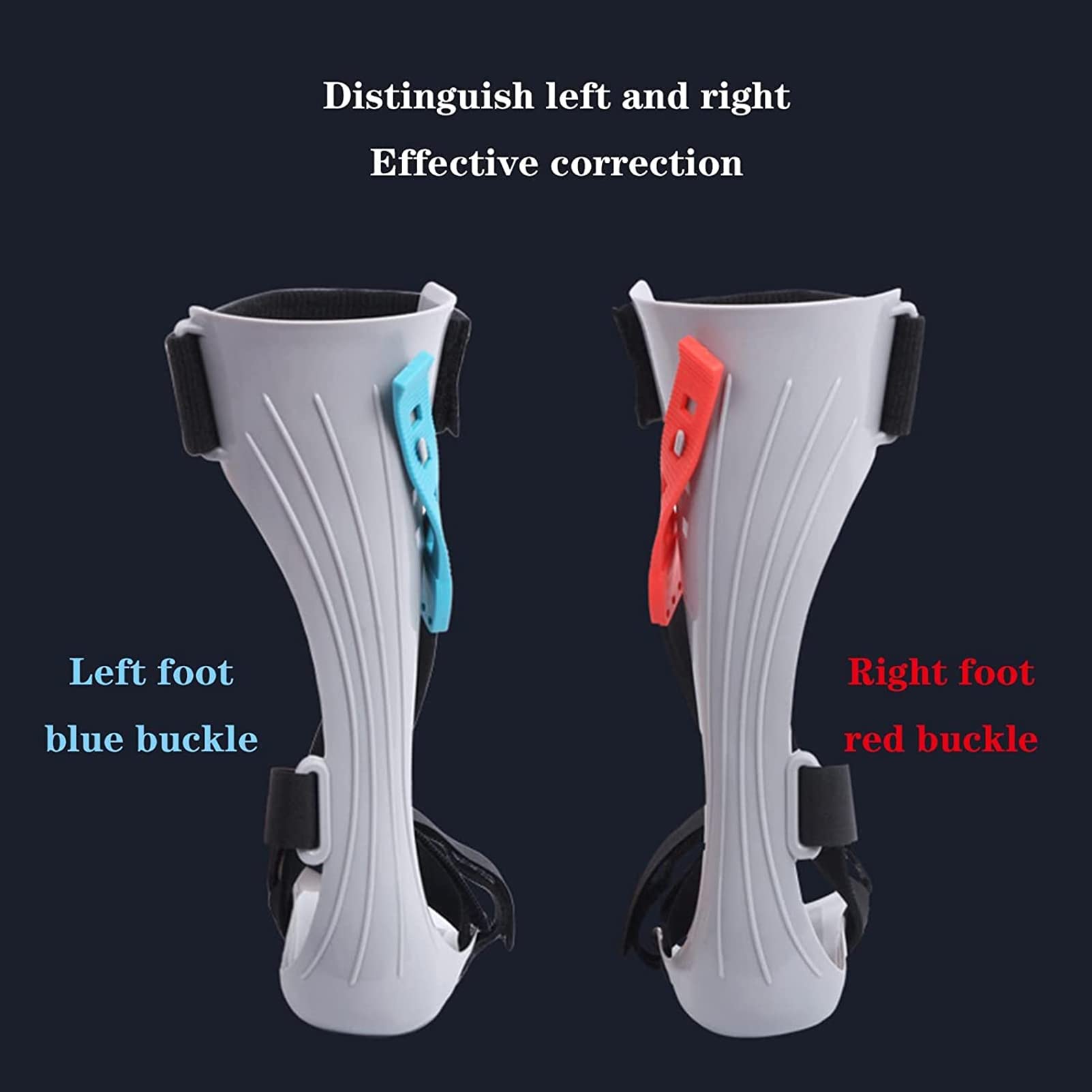 Soporte para pie caído, Soporte Mejorado para ortesis de pie y Tobillo, férula de Soporte para pie caído AFO, para Fascitis Plantar y tendinitis de Aquiles, par