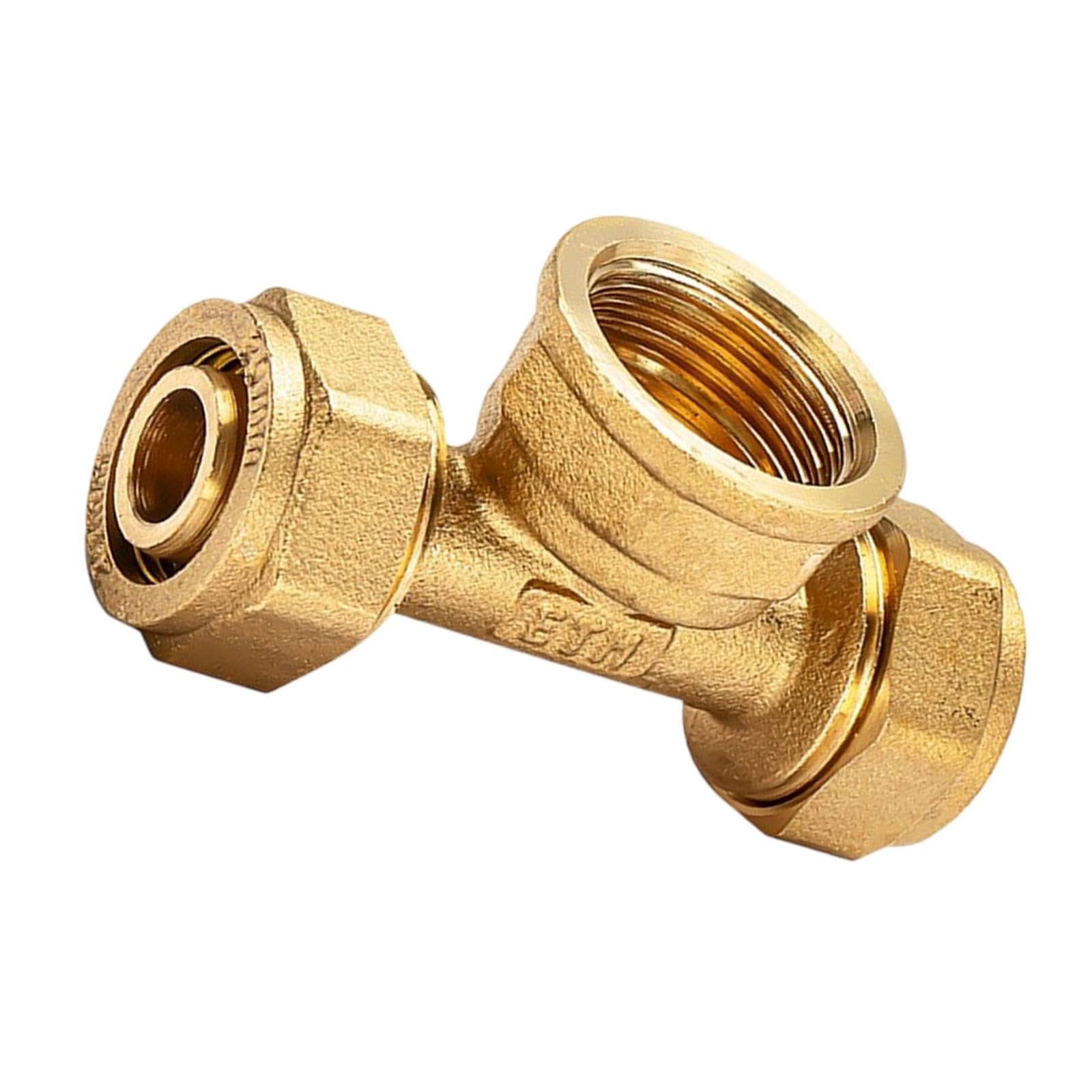 Male/Female Thread Brass Pipe Fitting Replacement 3 Ways Pipe Joint Connector for Hot and Cold Water Systems Enduring Water Oil Adapter