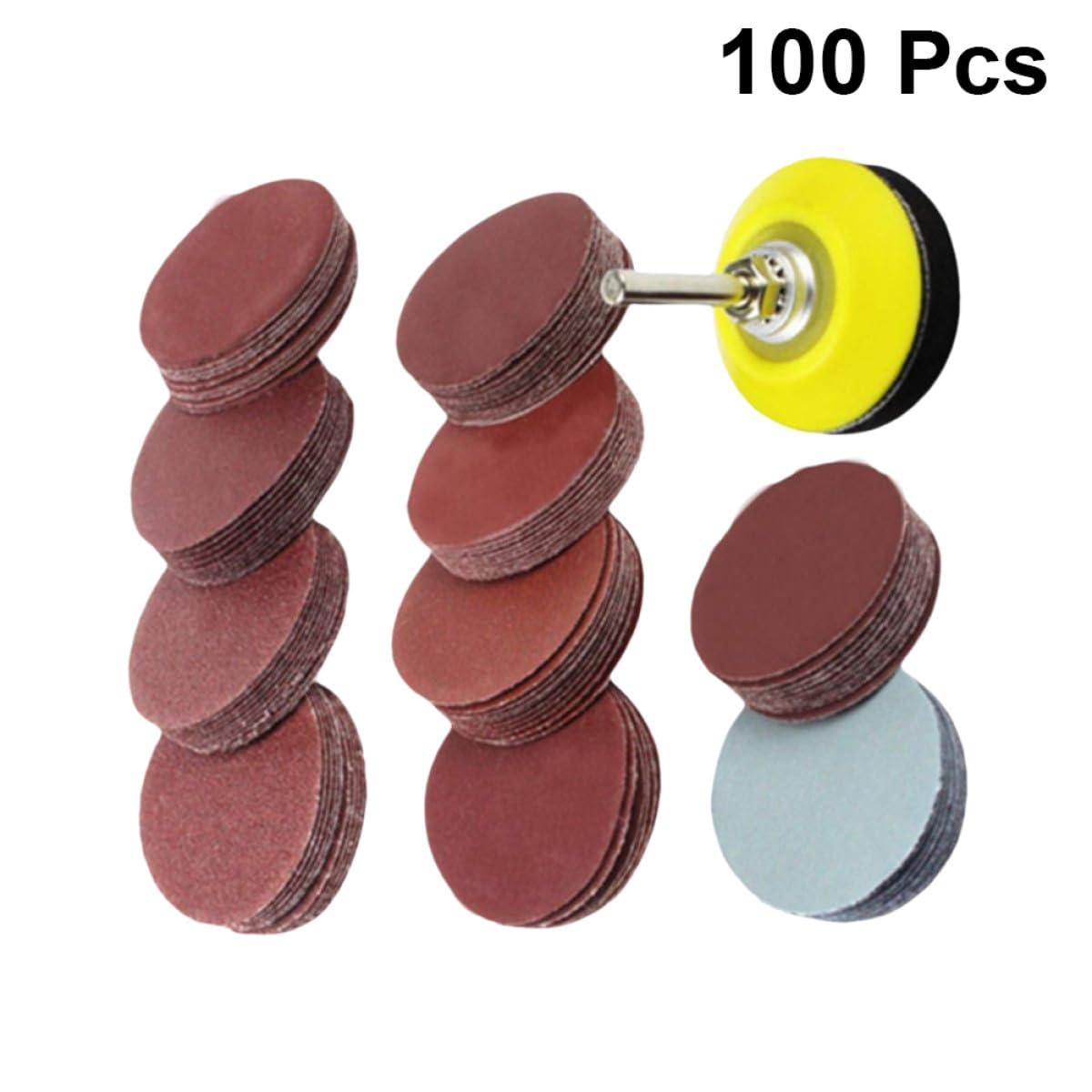 iplusmile 300stücke Schleifscheiben Pad Für Bohrmaschine Und Schleifwerkzeuge Mit Schaft Enthält Schleifpapier Körnung Für Effektives Polieren Und Reinigen