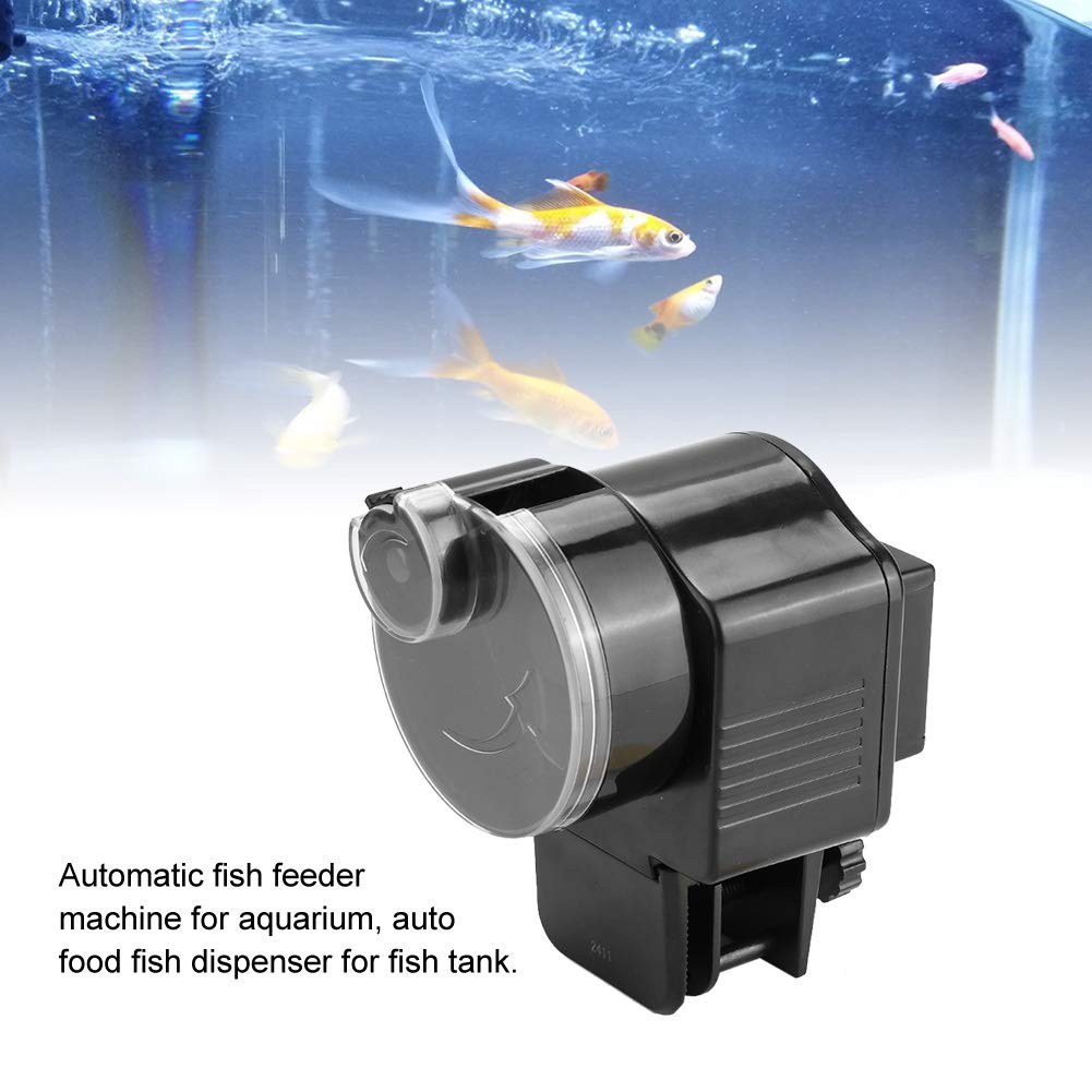 Joyzan Automatic Fish Feeder, Auto Feeding Food Dispenser Aquarium Programmable Electric Self Powered Battery Timer Vacation Holidays Small Turtle Tank Betta Flakes Pellet Strips Pond Weekend Day - image 5