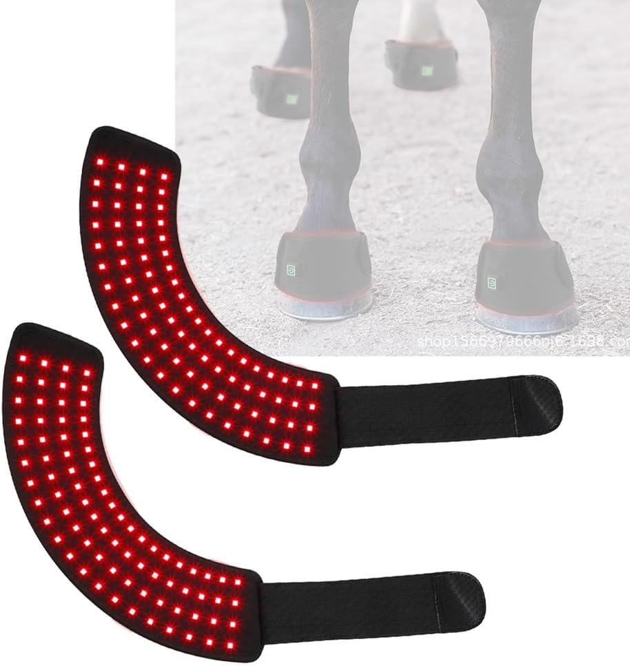 Equine Red Light Therapy, LED Horseshoe Red Light Therapy Device, for Horse Wounds and Cuts, Relieve Joint Pain