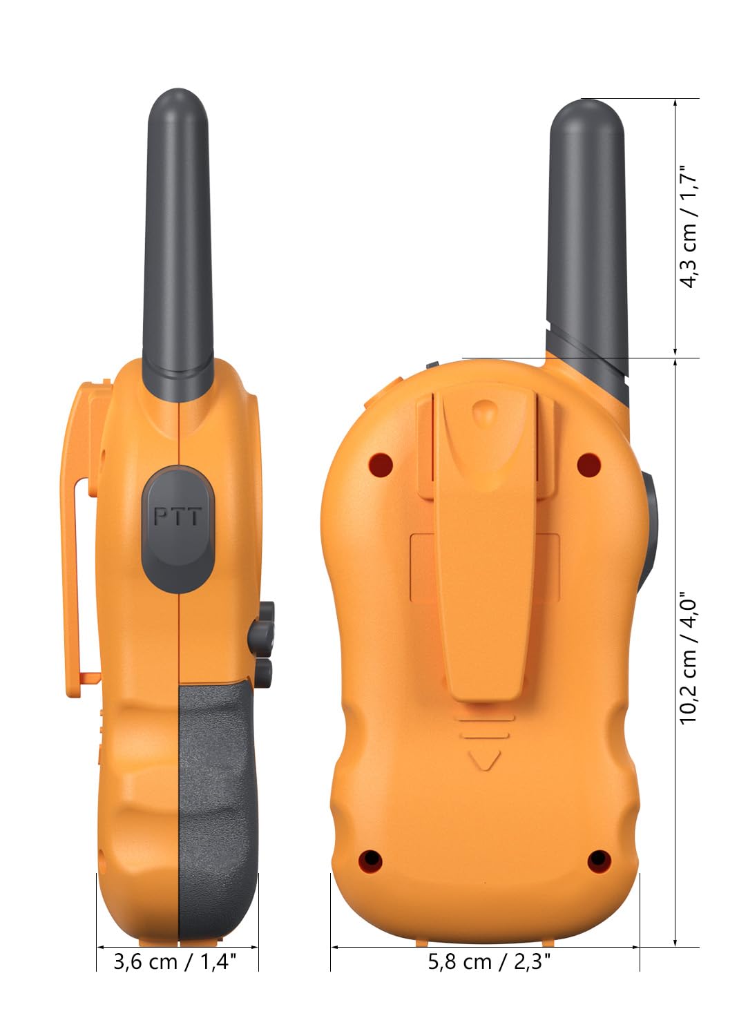 FOREDOM Walkie Talkie Ricaricabili per Bambini con Lunga Portata per Ragazzi e Ragazze da 3 a 12 Anni Regalo di Compleanno – Confezione da 3