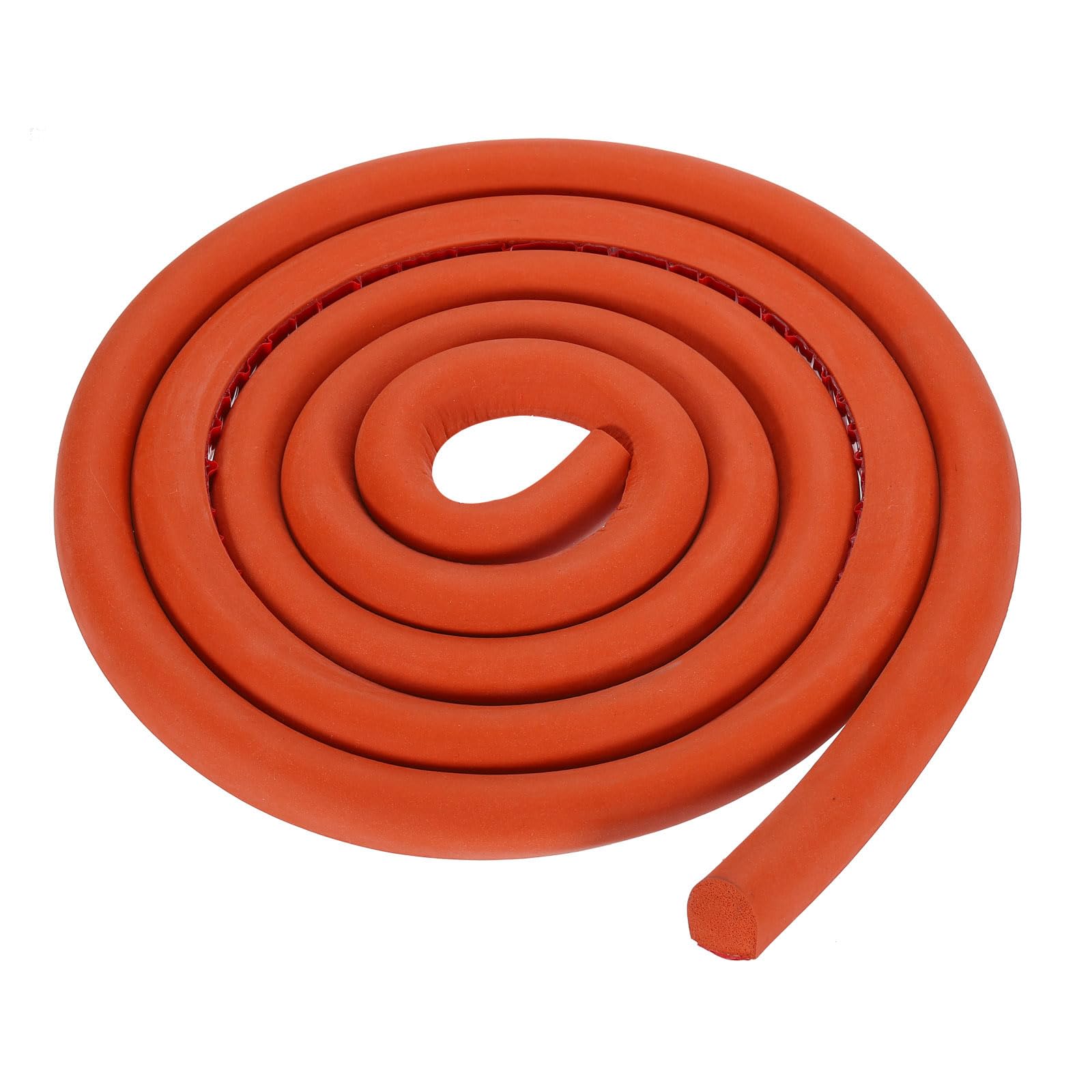 sourcing map 2 Meters Foam Backer Rod, 15 x 15mm D-shaped Solid Joint Filler, Foam Seal Strip for Caulk Saver, Rope Caulk Cement Crack Filler, Red — image 1