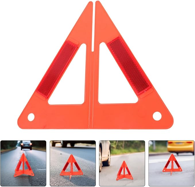 Kit de seguridad con 5 triángulos reflectores para autos miniatura 9