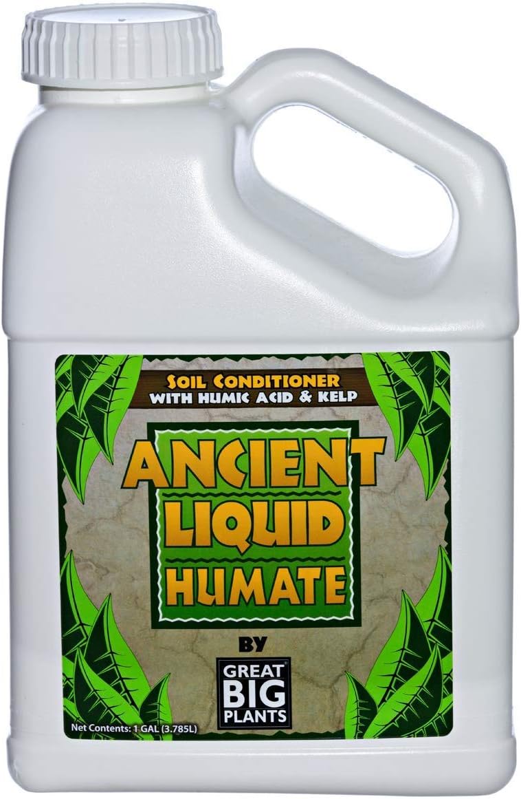 Ancient Liquid Humate - Humic Acid and Kelp, Soil Conditioner for Turf and Gardens (2.5 Gallons)