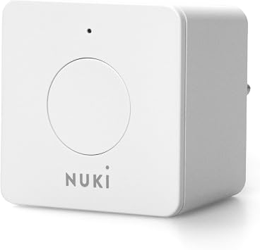 Nuki Bridge with WiFi 24/7 Control for Opener Unlock Door Remotely Anytime from Anywhere Connect to NUKI Web and Use Integrations such as Amazon Alexa Airbnb Google Home Smart Things