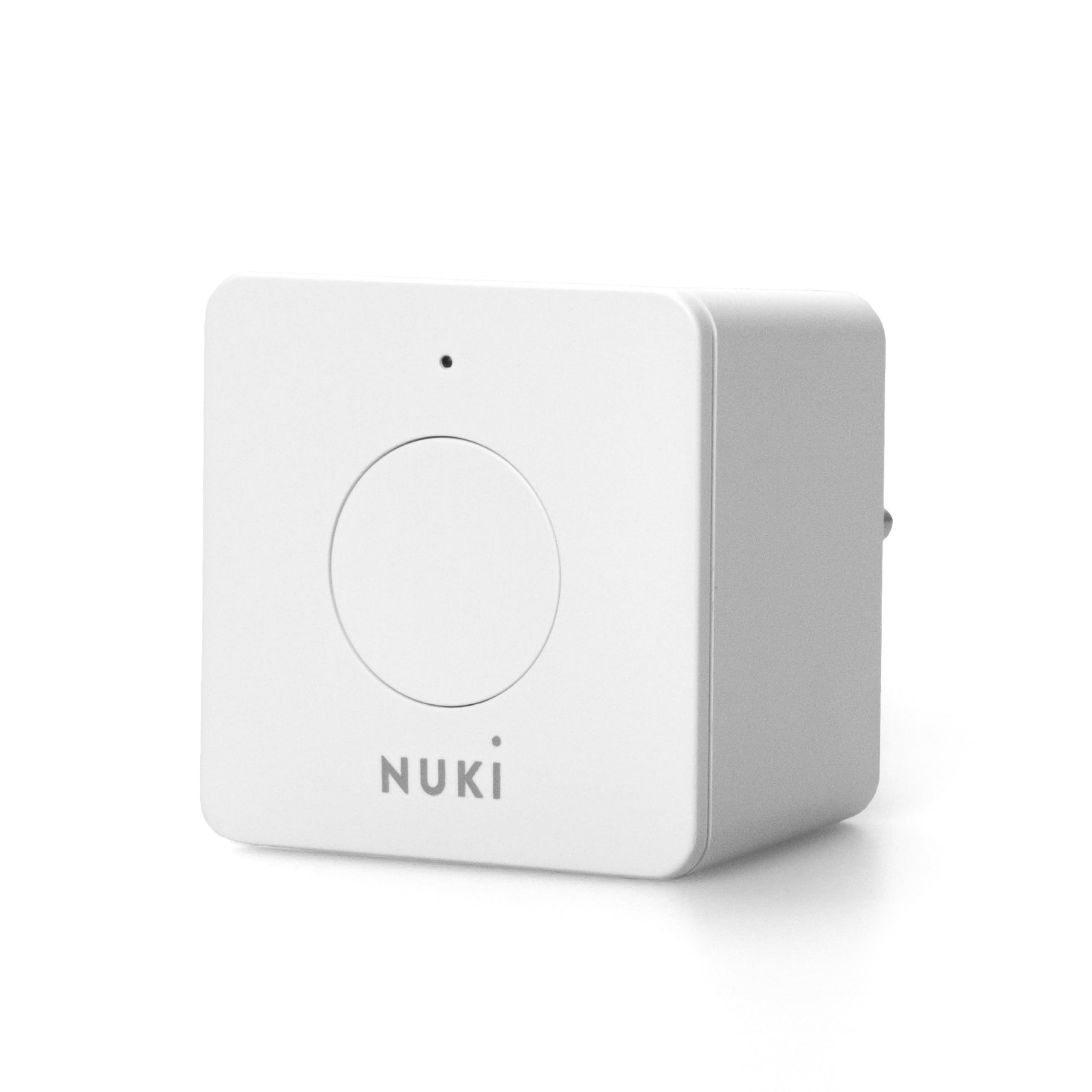 Nuki Bridge mit WLAN, 24/7 Kontrolle für Opener, Tür jederzeit von überall aus der Ferne entsperren, mit Nuki Web verbinden und Integrationen wie Amazon Alexa, Airbnb, Google Home, Smart Things nutzen
