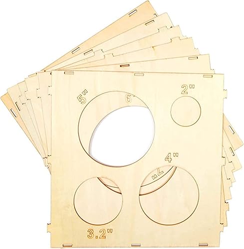 Miniatura 3 de Cubo de medición de globos de madera ensamblable de 9 agujeros, caja de medición de herramientas para fiestas, cumpleaños, decoraciones de boda