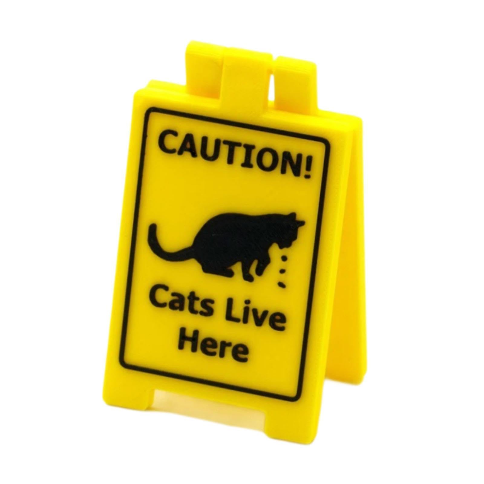 The STYLE SUTRA Cat Vomit Sign 4 inch Floor Sign Cat Decorations Cat Gifts Yard Warning Sign|Home & Garden | Home D?©cor | Plaques & Signs|1 Cat Vomit Sign-image-17