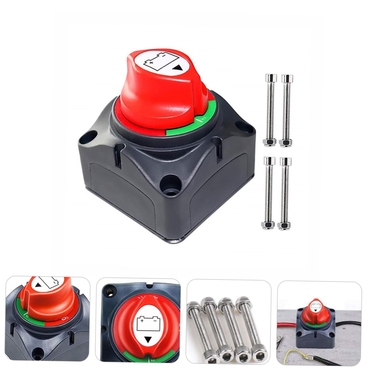 HAPINARY 12v-48v Battery Disconnect Power Cut off Marine Boat Isolator Rv Power for Vehicles and Campers