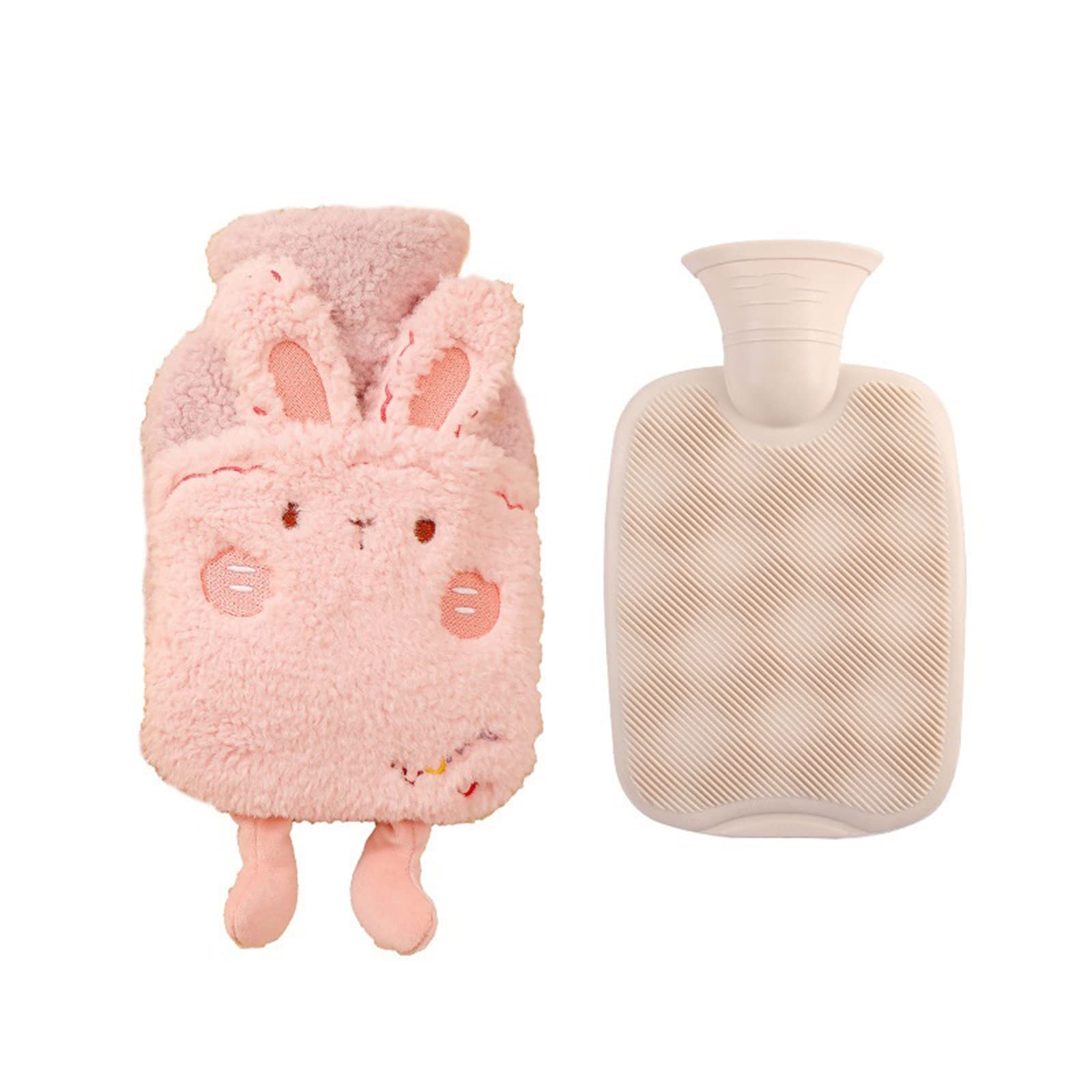 JINGYAN Termofory Podgrzewacz Ręcznie Ciepła Wodna Torba Pluszowe Śliczne PCV Hot Water Bottle Cloth Cover Injection Pack