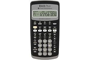 Texas Instruments Advanced Financial Calculator: BA II Plus