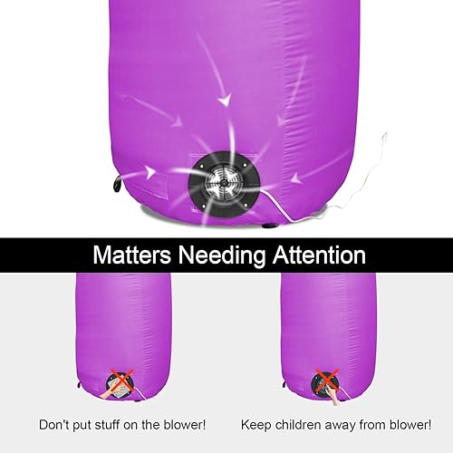 Miniatura 8 de TrendBox Tentáculo inflable de pulpo gigante de 14.7 pies con soplador de aire para decoración de fiesta de Halloween, publicidad - molde B (morado)