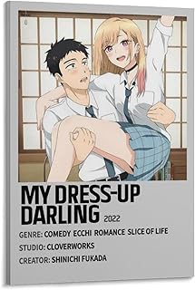 My Dress-Up Darling Anime Poster 2 Living Room Printing Oil Painting Interior Decoration Poster 20x30inch(50x75cm) Frame-style - Buy now