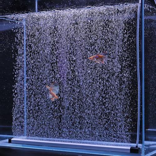 hygger Aquarium Bubble Strip, 16.9" Nano Air Bubble Curtain