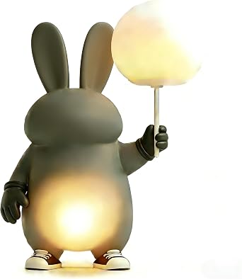 Led Night Light Kids Character Lamp, Cute Stuff Night Light USB Charge White Belly