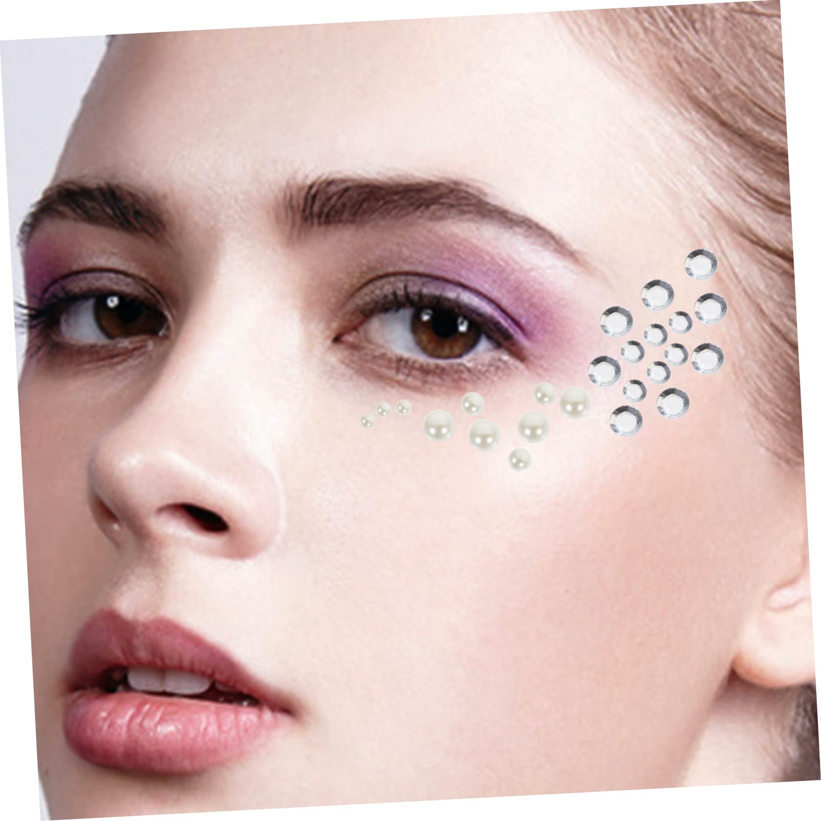 Healeved 48hojas Pegatinas De Rhinestone Para Uñas y Decoración De Manualidades De Charms Acrílicos Brillantes Para Arte De Uñas y Embellecimiento De Proyectos Creativos