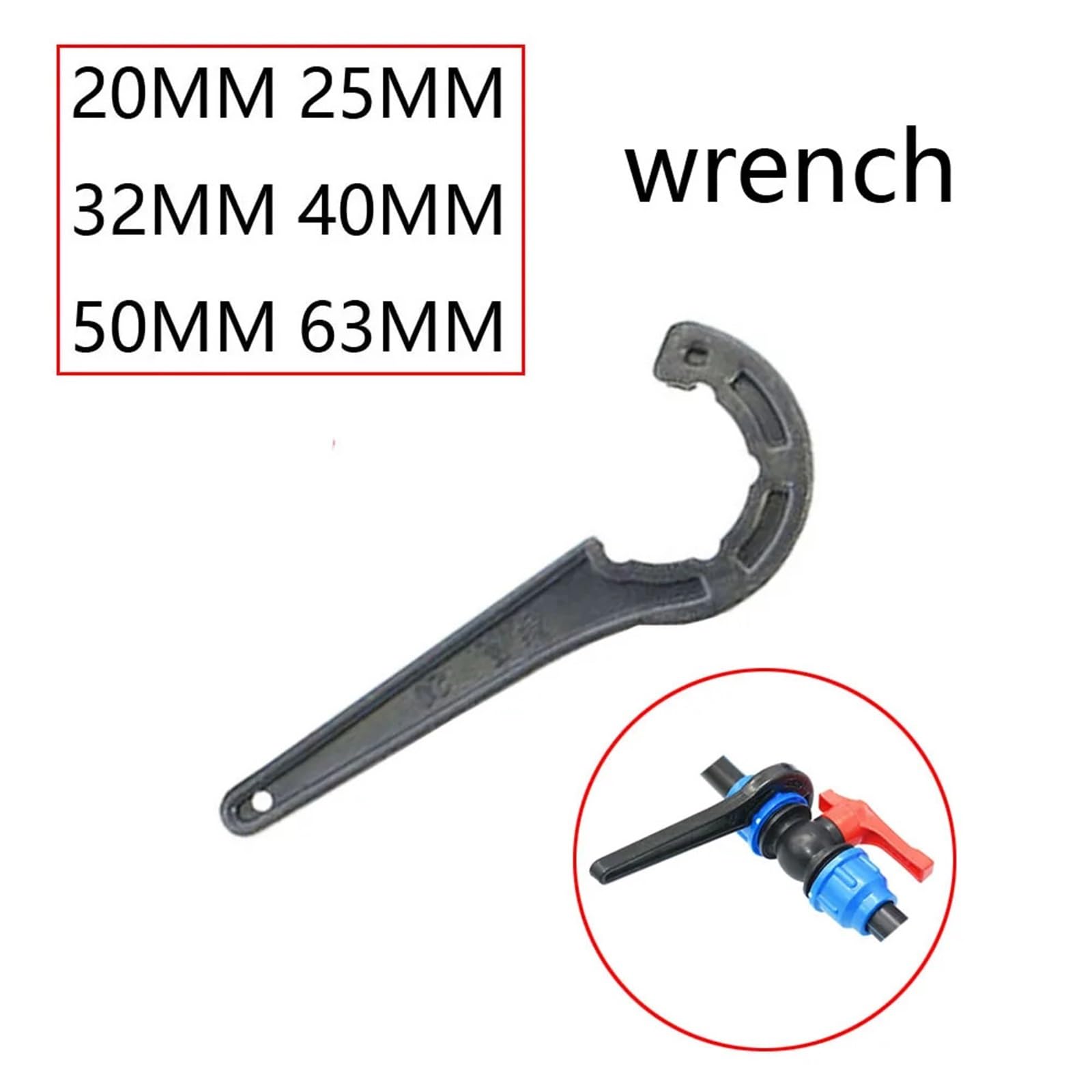 20/25/32/40/50/63mm tubo de PVC PE divisor de agua del grifo conector de válvula rápida de plástico accesorios de tubería de agua de riego de granja de jardín(Cross,63mm)