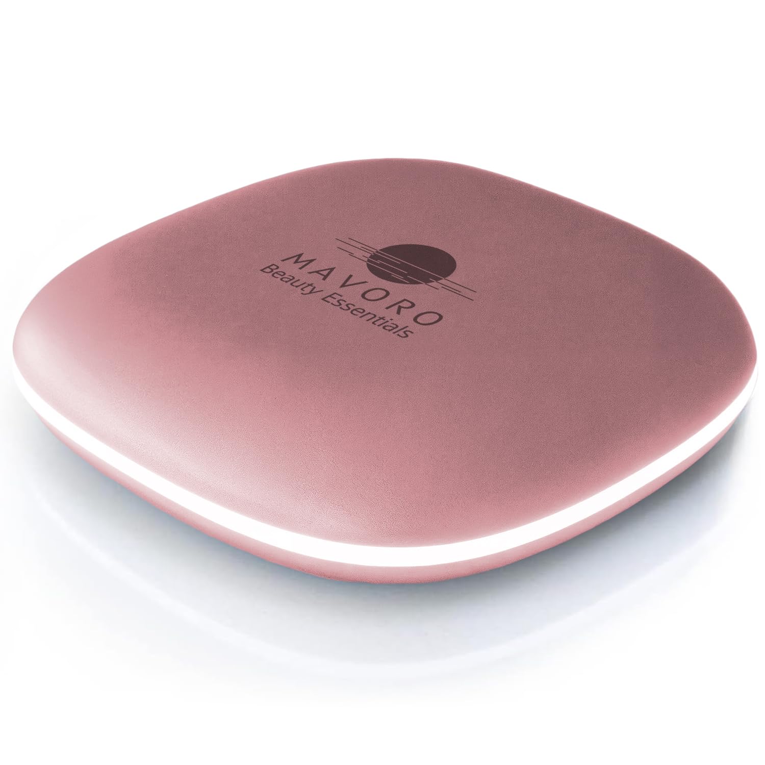 Mavoro LED Compact Makeup Mirror with 1x/10x Magnification
