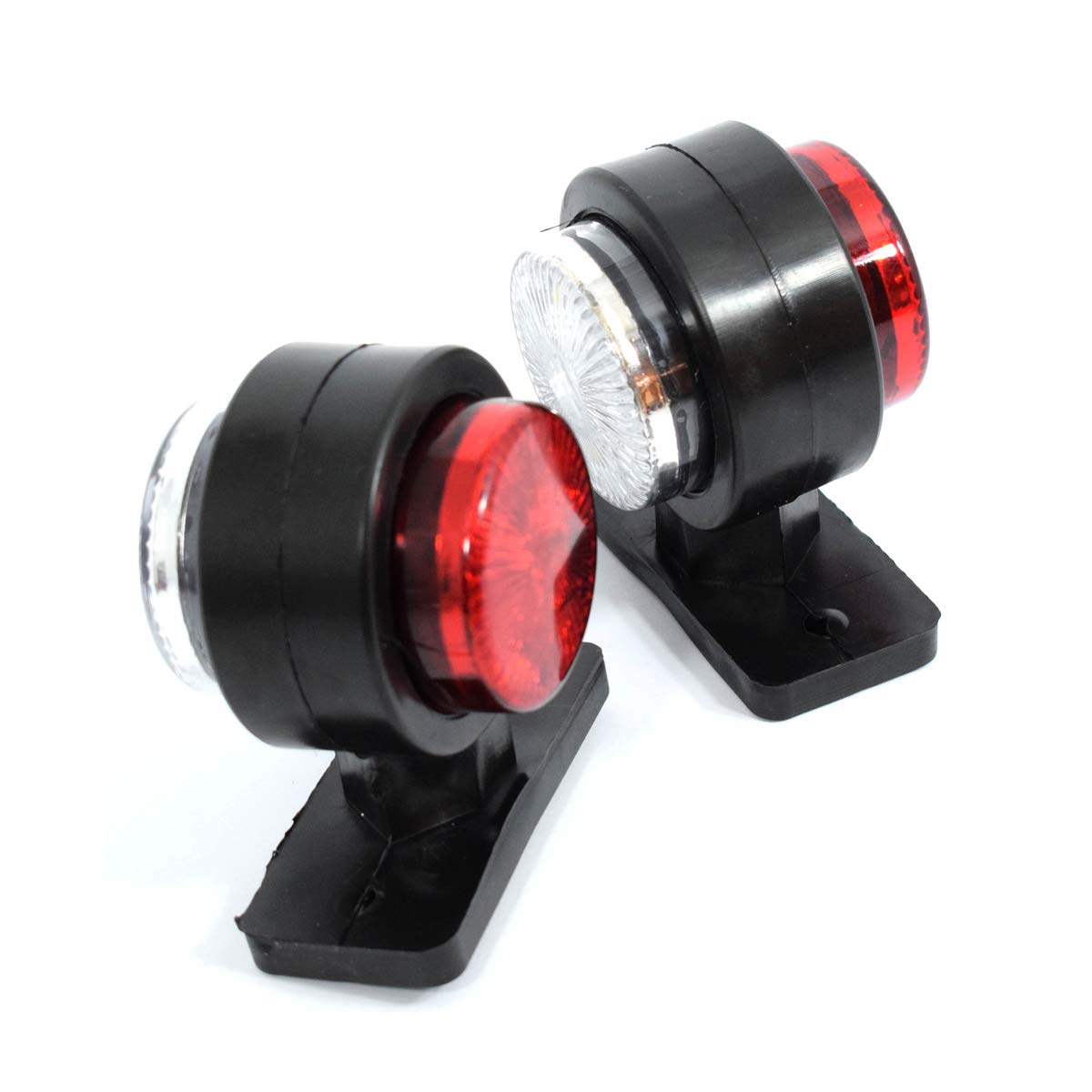 Kit Luci Fanali Rosso 24V 12V Luci Ingombro Cortesia Targa Cupola Cappa Del Camion Bus Barca Furgone - Foto 2