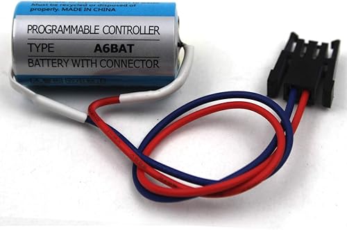 Vista 7 de elxjar Paquete de 5 baterías de litio de 3.6 V 2100 mAh A6BAT PLC con reemplazo de enchufe, controlador lógico PLC, para Mitsubishi Q A6BAT ER17330V