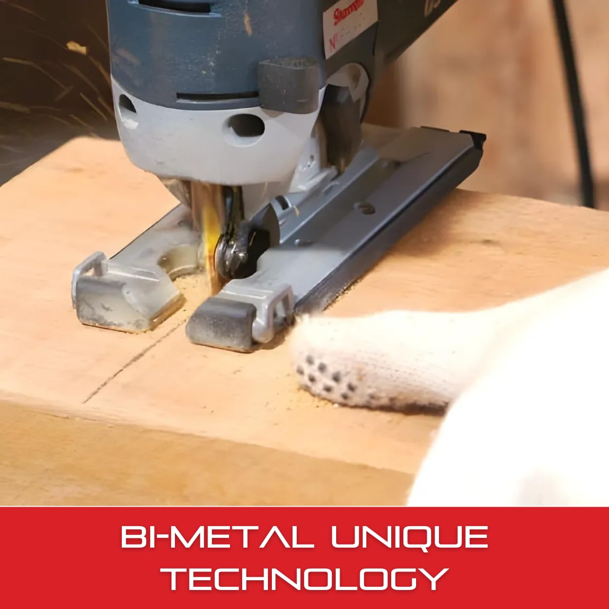 Starrett Bi-Metal Unique Unified Shank Metal Cutting Jig Saw Blade - 2" Length, 3/16" Width, .040" Thickness, 24 TPI, Wavy Set Type - 20-Pack - BU224S-20