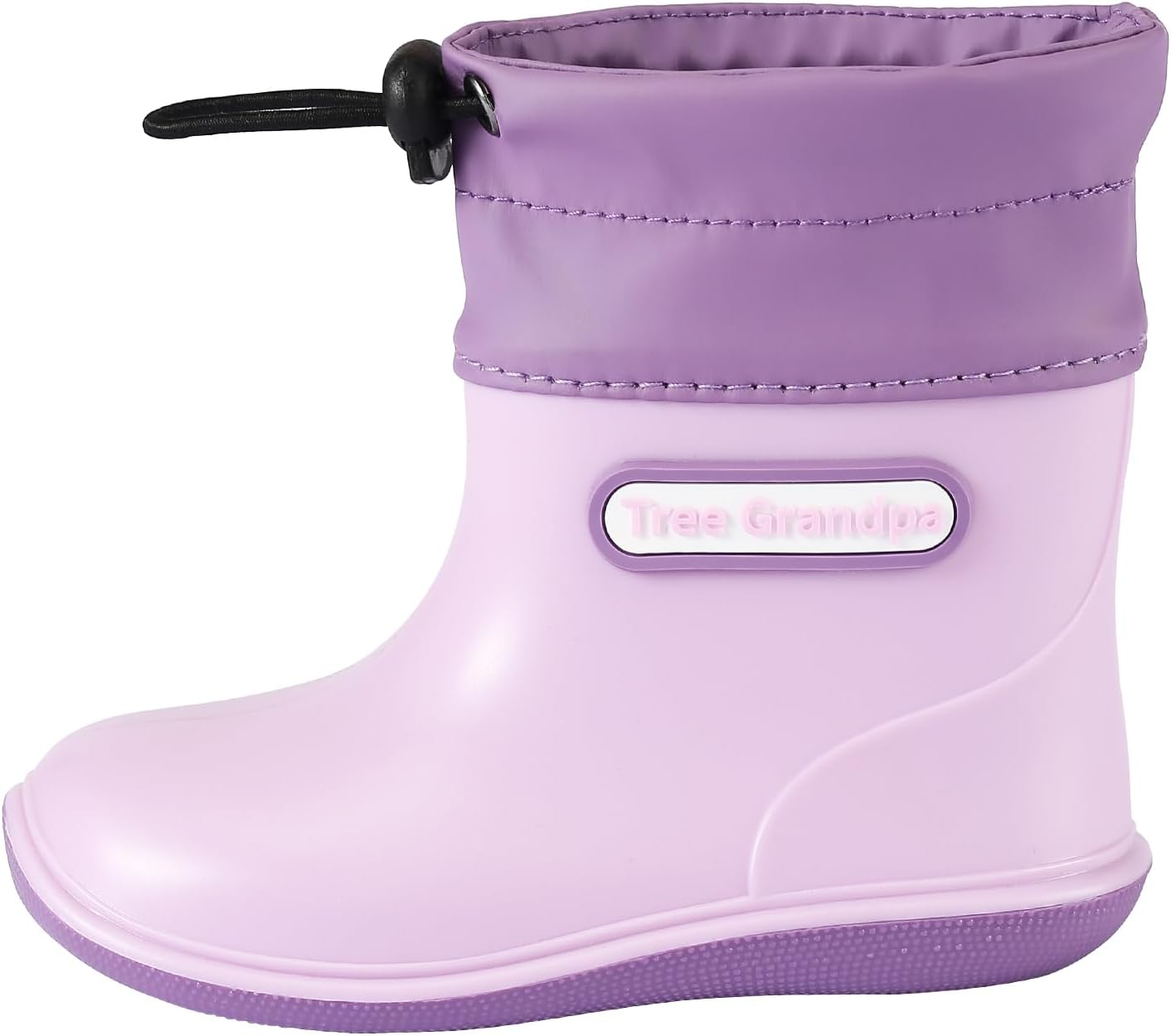 Toddler Kids Rain Boots for Boys Girls Easy-on Lightweight Waterproof Rainboots Baby