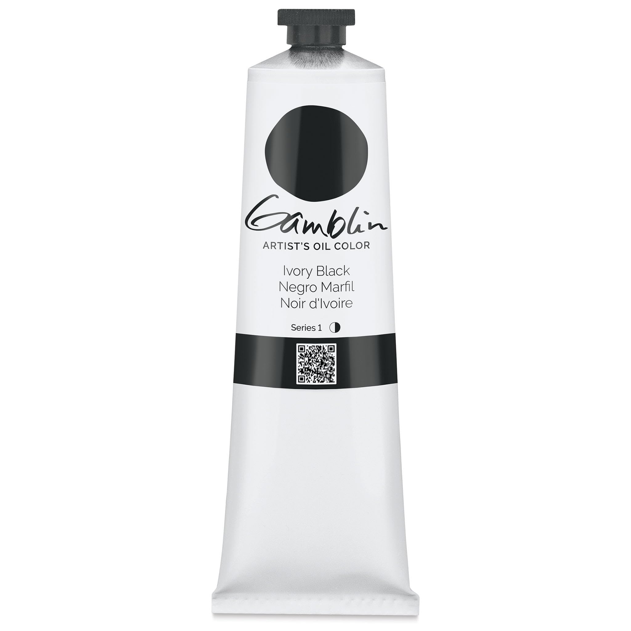 Gamblin Artist Oil Color - Ivory Black - 150 ml Tube