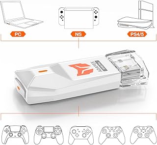 Controller Adapter BIGBIG WON Wireless Bluetooth Controller Adapter Pairs the Xbox Series/Xbox OneS/Elite Series 2/PS5/PS...