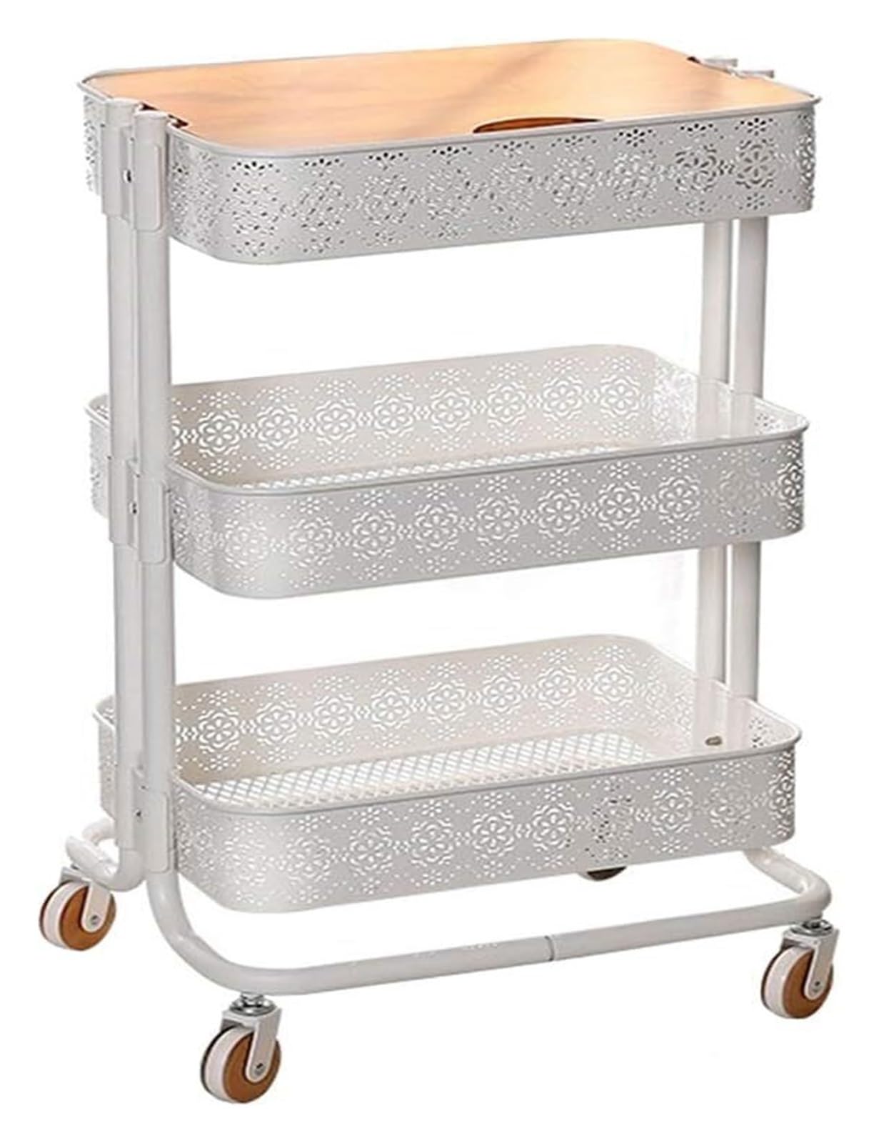 Carrito de bar con ruedas multiusos para almacenamiento en el hogar
