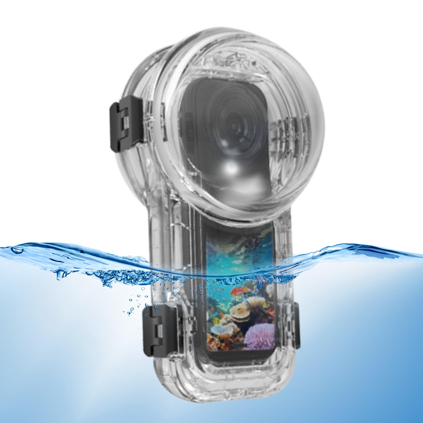 Subacquea Impermeabile Custodia Protettiva Impermeabile per Fotocamera | Guscio Antiappannante 60m per Attività Subacquee e All'aperto Unisex