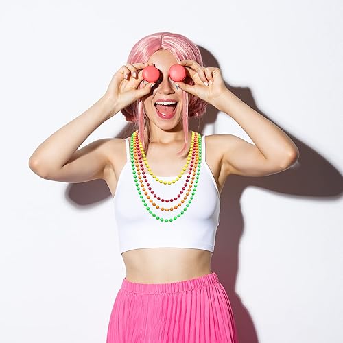 Miniatura 5 de Accesorios de los años 80 Diadema de encaje, guantes, calentadores de piernas, collar para mujer