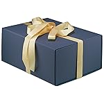 MOYEUPAC Blue Gift Box,9 X 7 X 4 Gift Box with Lids for Presents Magnetic Closure Gift Packaging for Birthday,Christmas, Halloween and Various Holidays (Gentleman Blue)