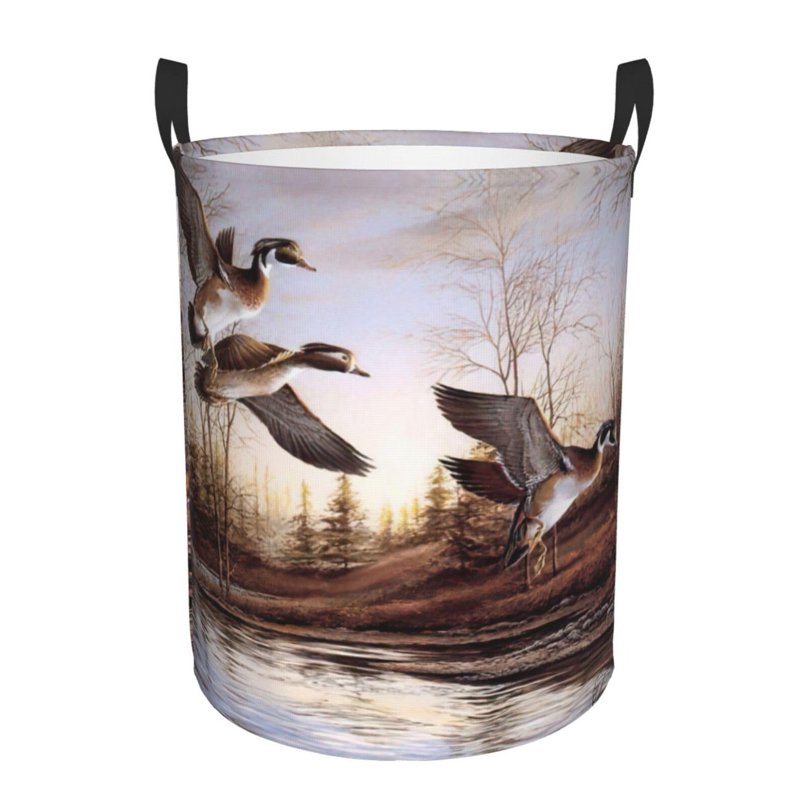 Panier à linge haut canards colverts : ranger ses couettes
