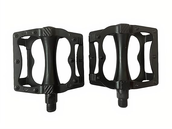 Linist Bicycle Pedal Aluminum Bearing Bike Pedals with 16 Anti-Skid Pins Lightweight Platform Pedals - Universal Cycle Pedal for Mountain BMX MTB Road Bike-Black