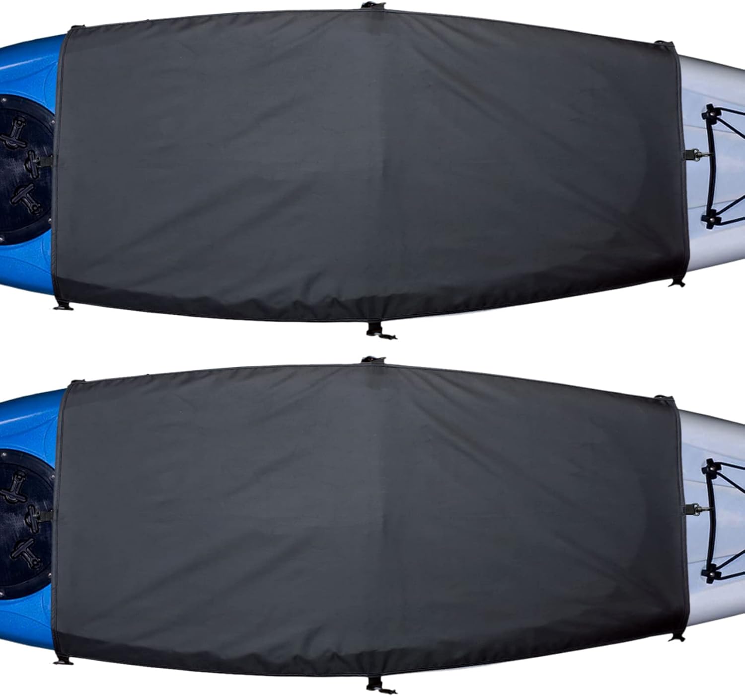 Explore Land Universal Kayak Cockpit Drape Waterproof Seal Cockpit Cover for Indoor and Outdoor 2 Pack – Large 60 x 29 inch, Black Explore Land Universal Kayak Cockpit Drape Waterproof Seal Cockpit Cover for Indoor and Outdoor 2 Pack – Large 60 x 29 inch, Black
