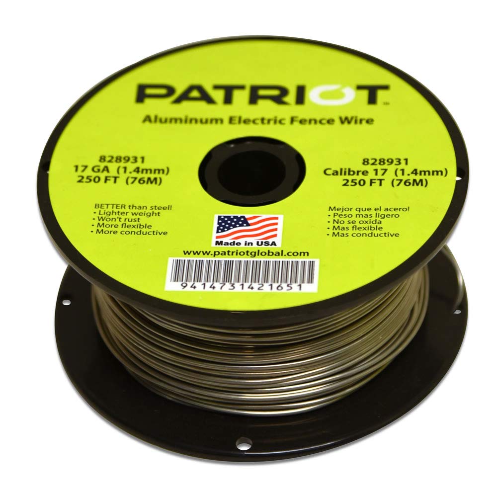 Electric Fence Wire 17 Gauge Spool 250 Feet Aluminum Fencing FW00018D 1 Pack Pc Fast Delivery