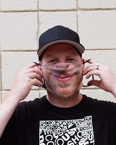 Miniatura 3 de Costume Agent Máscara facial personalizada, carga tu foto de tela reutilizable con filtro