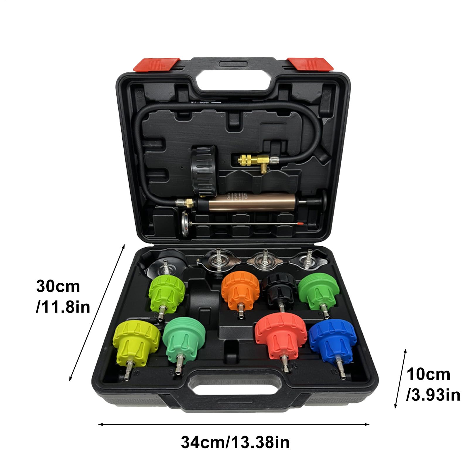Kit di tester a pressione del radiatore, kit di ricarica del vuoto