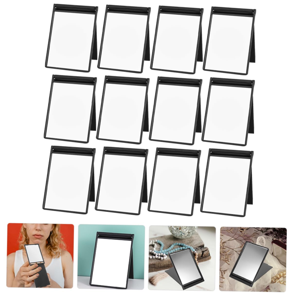 Ipetboom Set Di Specchietti Compatti Pieghevoli Per Donna Confezione Da 12 Formato Piccolo Da Viaggio Per Borsa O Borsa