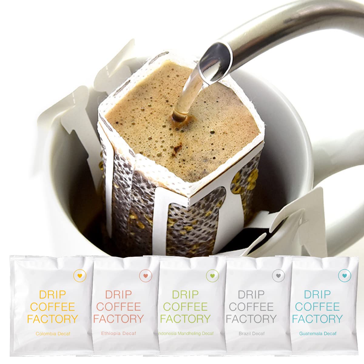 Amazon | デカフェ カフェインレス 違いを楽しむ コーヒー 5種 